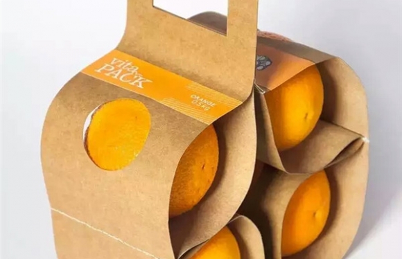 原來(lái)橙子還可以這么包裝，牛皮紙水果包裝鑒賞