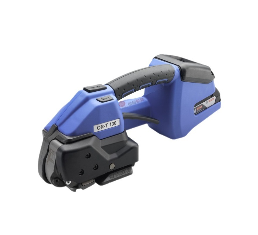 OR-T130手提式電動(dòng)打包機(jī) 充電免扣式熱熔PET塑鋼帶自動(dòng)捆扎